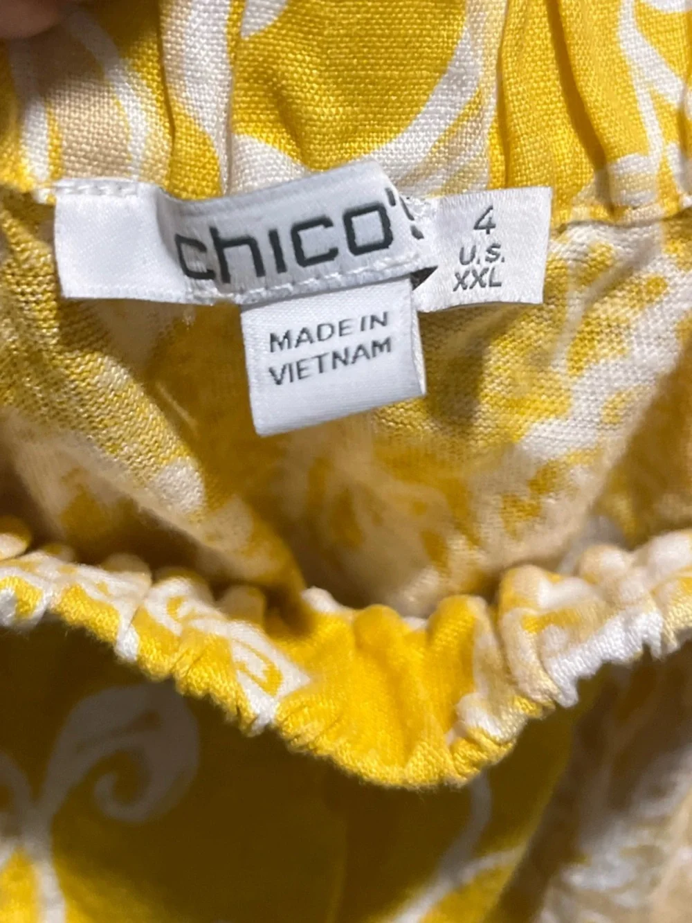 38. WOMENS CHICO’S 4/XXL DETAIL TOP - Picture 3 of 5